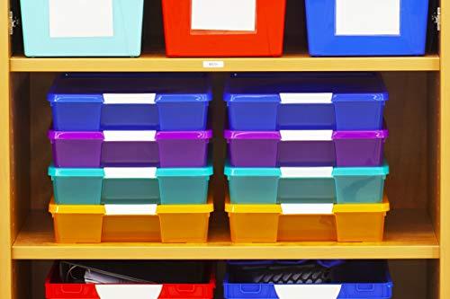 Storex Classroom Craft Project Box Stacking Plastic Organizer Fits