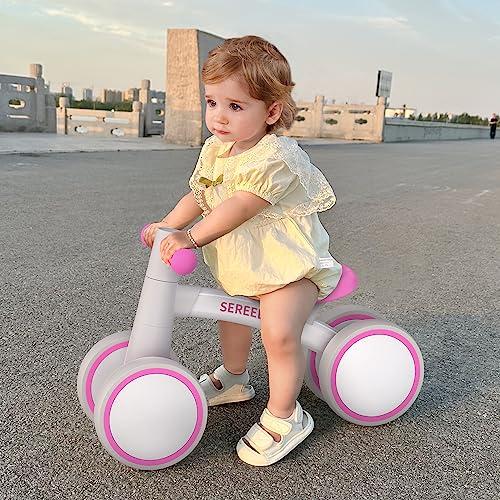 Bicicleta de equilibrio para bebé, perfecta como regalo de primer  cumpleaños, bicicleta de equilibrio para niñas de 1 año, regalos de  bicicleta de