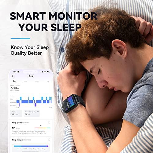 Woneligo Smart Watch for Women Bluetooth 5.0 Call,1.8 Womens Watches,Alexa  Built-in,[24H Heart Rate Sleep Blood Oxygen Monitor],5ATM Waterproof,100