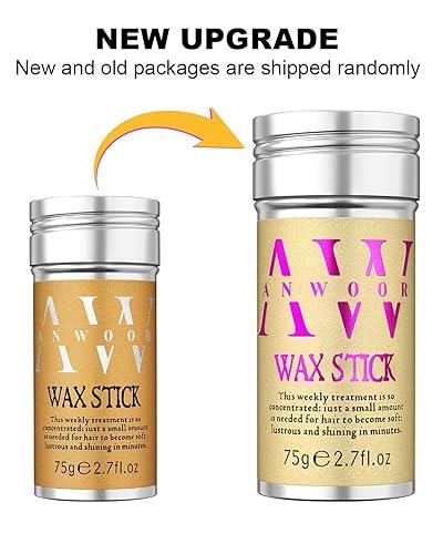 AnWoor Hair Wax Stick, Styling Wax for Smooth Wigs, Slick Stick for