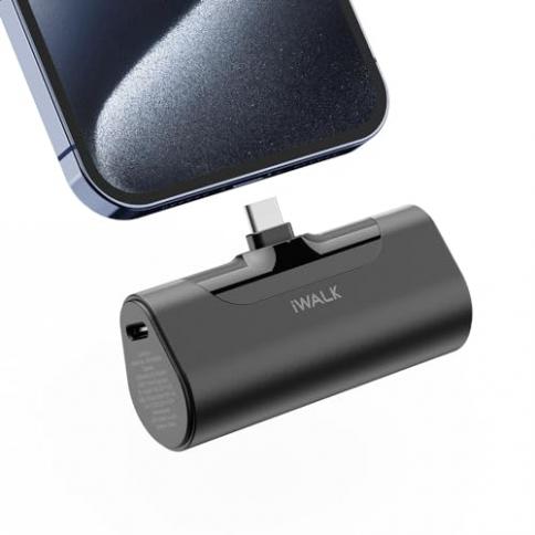 iWALK Cargador portátil para iPhone 15, 4500 mAh, 20 W, USB C, pequeño  banco de energía