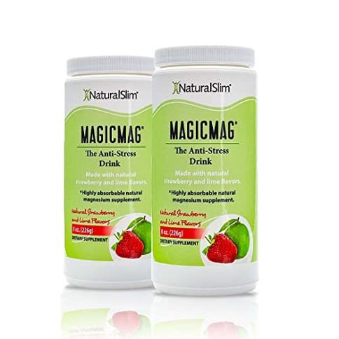 Polvo de citrato de magnesio puro NaturalSlim Magicmag: soporte para el  estrés, el estreñimiento, los músculos