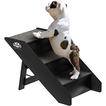 MEWANG Escaleras de madera para mascotas/peldaños para mascotas - Escaleras  para perros plegables de 2 niveles