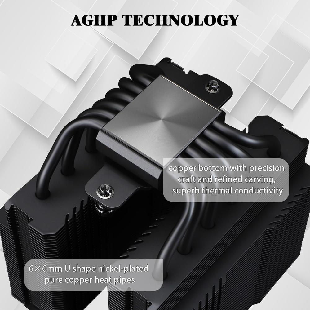 Thermalright explosão assassino 120 evo escuro cpu cooler duplo pwm ventiladores silenciosos refrigerador de ar para amd am4 am5 intel 1700/115x /1200/1851  7