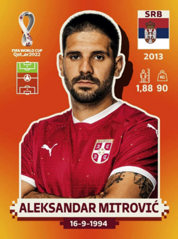 Serbia SRB17 Aleksandar Mitrovi Precio Guatemala