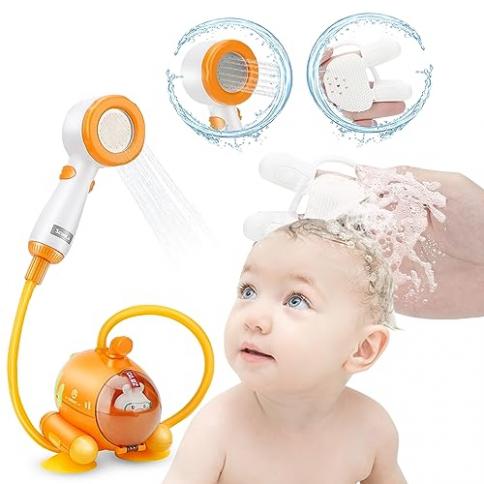 Cabezal de ducha para niños pequeños – Cabezal de ducha de bebé – Juguetes  de ducha para bebés – Juguetes de ducha para niños pequeños – Cabezal de