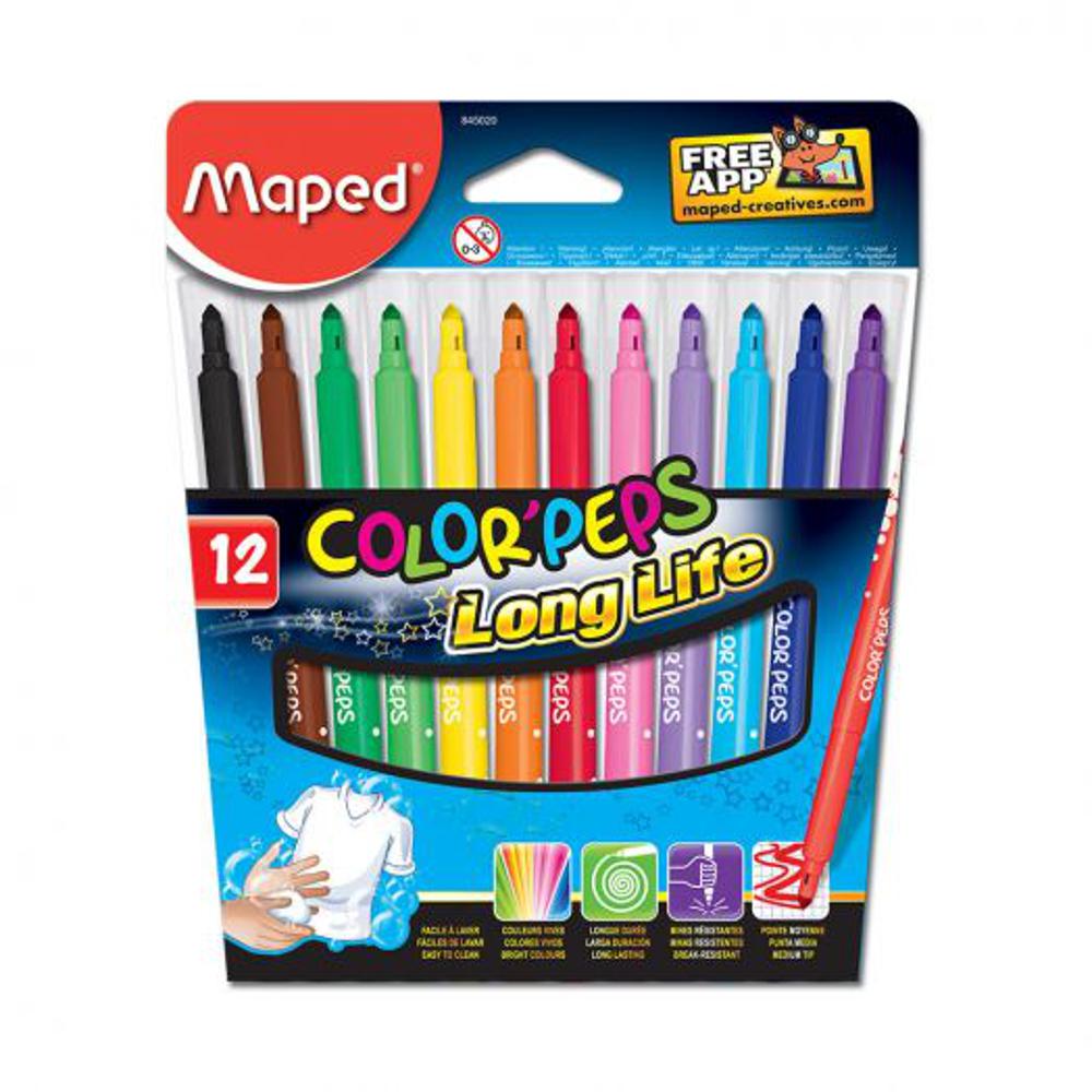 Lapices De Colores Maped Strong x 12 - Libreria Ofimas