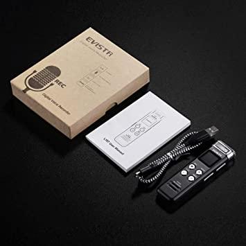 Grabadora de voz digital de 16 GB grabadora de voz con reproducción para  conferencias - Dispositivo de grabación de cinta pequeña mejorada con