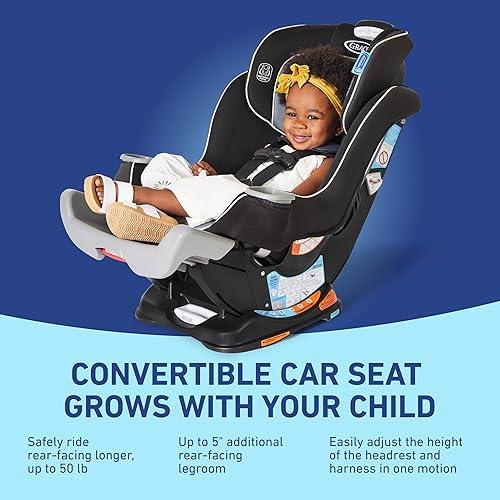 Graco Extend2Fit Convertible Baby Car Seat, Rear and Forward Facing