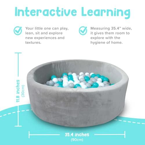 Nuby Velvet Ball Pit, Soft Play Foam Ball Pits para bebés y niños