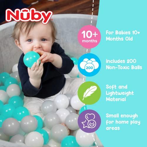 Nuby Velvet Ball Pit, Soft Play Foam Ball Pits para bebés y niños