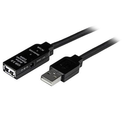 Startech.Com Cable De Extensión Alargador De 15M USB 2.0 Hi Speed Alta  Velocidad Activo Amplificado 