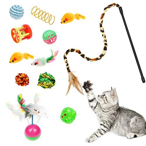 Juego De 8 Juguetes De Plumas Para Gatos - Naturales, Sin Tintes, Seguros Y Divertidos