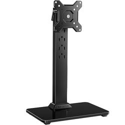 Perlegear Small TV Stand  Monitor Mount for 13-34 Inch Screens, Universal Table Top Base  Desk Riser with Swivel, Tilt, 360° Rotation and 5 Height Settings, Holds 44 lbs, Max VESA 100x100mm, PGTVS29 - Nombre de estilo Single Monitor Stand