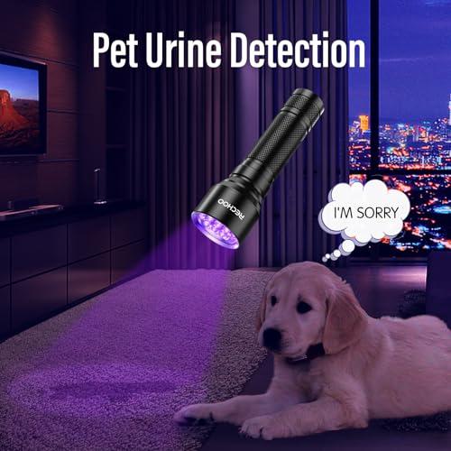 LEDwholesalers Linterna ultravioleta ultravioleta ultravioleta de 395 nm  con luz negra de 21 LED, 7305UV395
