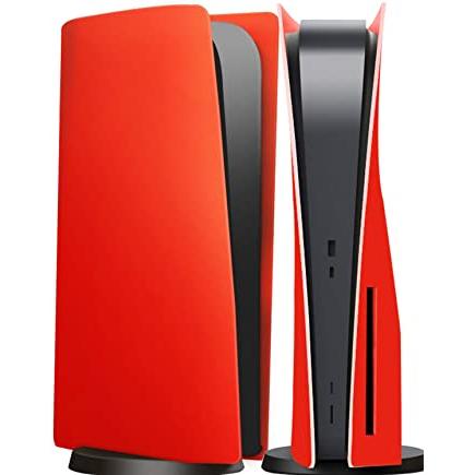 Carcasa para PS5 diseñada para la edición en disco, negra, roja o