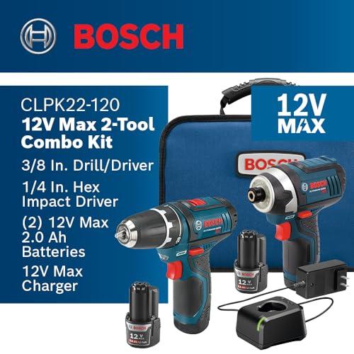 BOSCH CLPK22120 12V Max Cordless 2Tool 3/8 in. Drill/Driver and 1/4