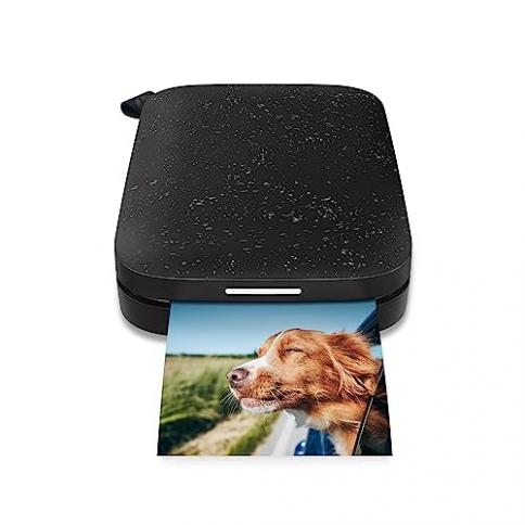 HP Sprocket Portable 2x3 Instant Color Photo Printer (Noir) Print Pictures  on Zink Sticky-Backed Paper from your iOS Android Device. : Precio Guatemala