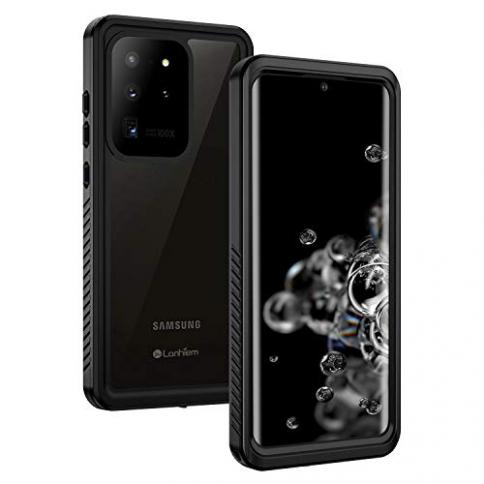 Lanhiem Funda para Samsung Galaxy S21 FE, funda impermeable IP68 a prueba  de polvo con protector de pantalla integrado, cuerpo completo, resistente,  a