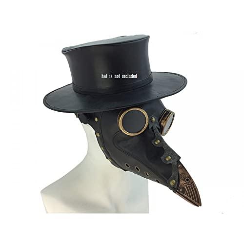  PartyCostume - Máscara de médico de la peste negra, pico de  pájaro de nariz larga, color negro : Ropa, Zapatos y Joyería