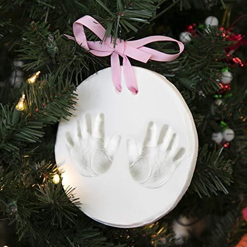 Nuby Baby Keepsake Ornament Hand Footprint Clay Casting Kit with Easel