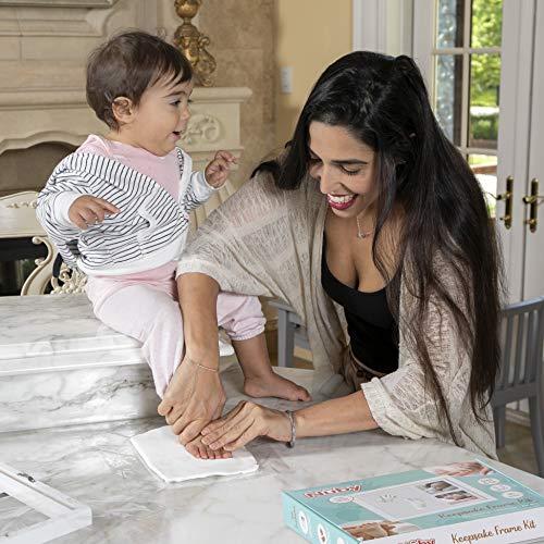 Nuby Baby Keepsake Ornament Hand Footprint Clay Casting Kit with Easel