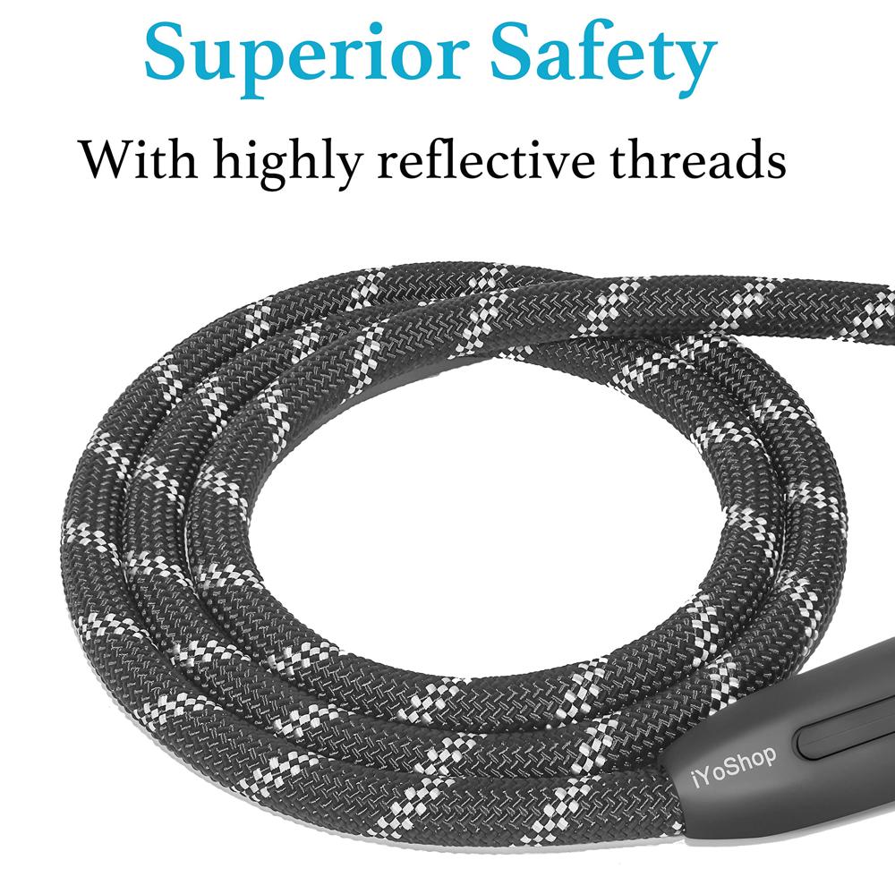 6 FT Durable Slip Lead Dog Leash with Padded Handle and Highly