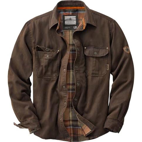 Men's journeyman flannel deals lined rugged shirt jacket