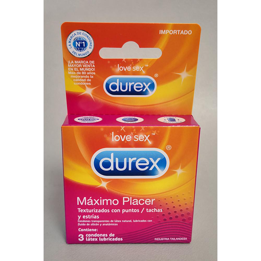 3 Pack Preservativo Durex Maximo Placer 3 Unidades C U Entrega A Toda Guatemala