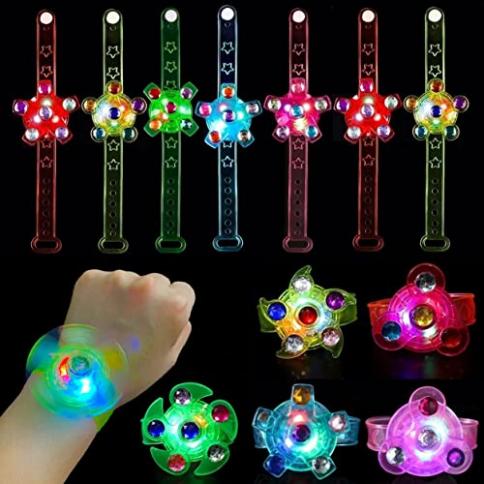 40 pulseras LED que brillan en la oscuridad, suministros de fiesta,  pulseras iluminadas para niños y adultos, suministros de fiesta para  Navidad