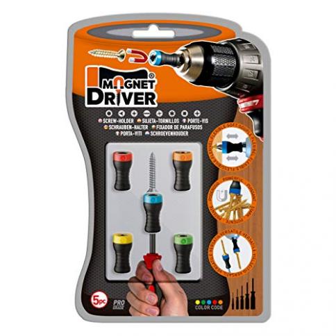 Magnet Driver™ Screw-Holder by Micaton | Magnetic Screwdriver Attachment |  Fits Screwdrivers and Power Bits | No Wobbling or Falling Screws | Allows