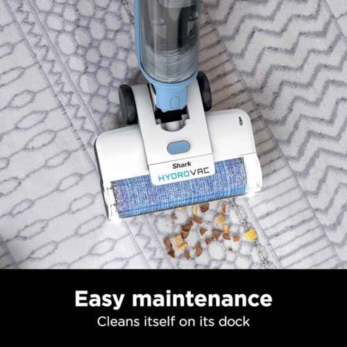 Shark WD201 HydroVac Wireless Pro XL Aspiradora, trapeador y sistema de autolimpieza 3 en 1 con