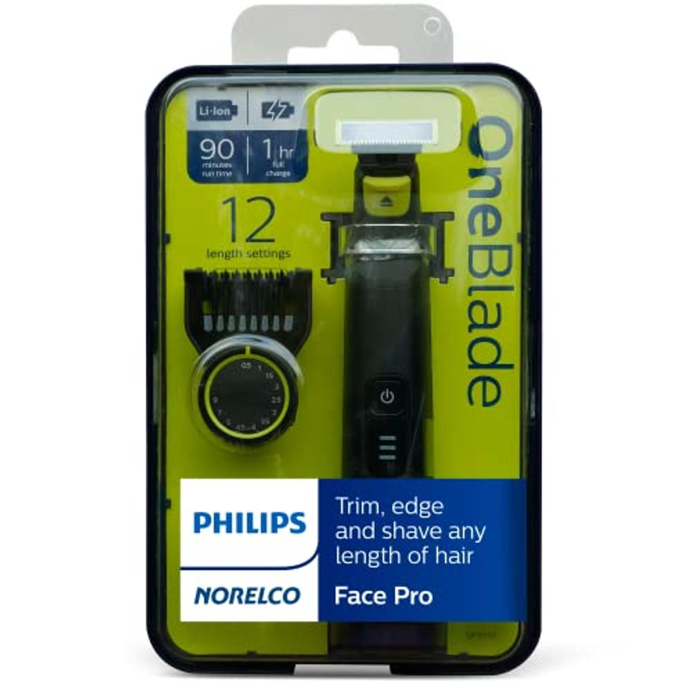  Philips Norelco Oneblade - Kit de recortadora y afeitadora  eléctrica híbrida para barba y afeitadora eléctrica para hombres + funda  NeeGo para Philips Norelco One Blade : Belleza y Cuidado Personal