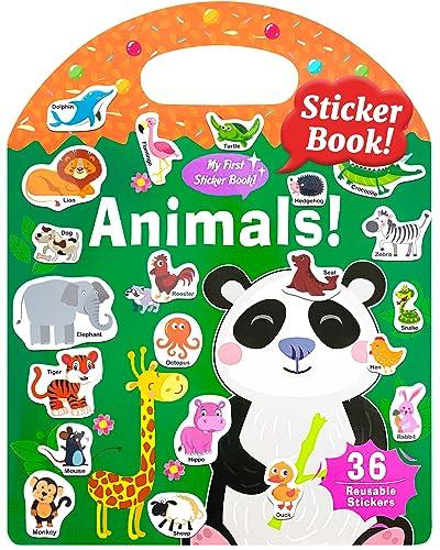 Meafeng Libros de Pegatinas Reutilizables para Niños, 214 Piezas Juguete Educativo para Niñas Mayores de 2 años, Regalo de Cumpleaños para Niños Pequeños, Juguetes Educativos con Pegatinas