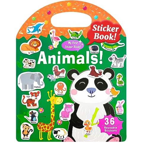 Benresive Jelly Libros de pegatinas reutilizables para niños de 2 a 4 años,  divertidos libros de