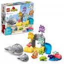 LEGO DUPLO - Juego de animales salvajes del océano 10972, con figuras de  animales marinos de ballena y tortuga, juguetes educativos con divertidos