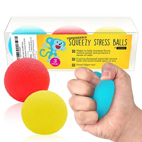 Impresa - Bolas antiestrés irrompibles - Paquete de 3 - Juguetes blandos  para la ansiedad para niños y adultos con TDAH y autismo - 3 colores (sin  BPA/ftalato/látex) : Precio Guatemala