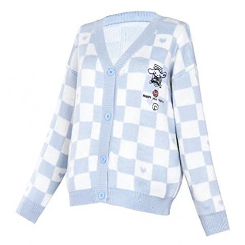 Buy Long Sleeve deep V-Neck Knitted Button up Cardigan Sweater Anime  Japanese School Girl Uniform with Socks Set Online at desertcartCosta Rica