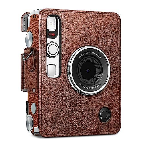 Fintie Funda Protectora para Cámara Instantánea Fujifilm Instax Mini 12 -  Funda de Cuero Vegano Premium con Correa Ajustable Extraíble, Mármol Lila -  Color Mármol Lila : Precio Guatemala