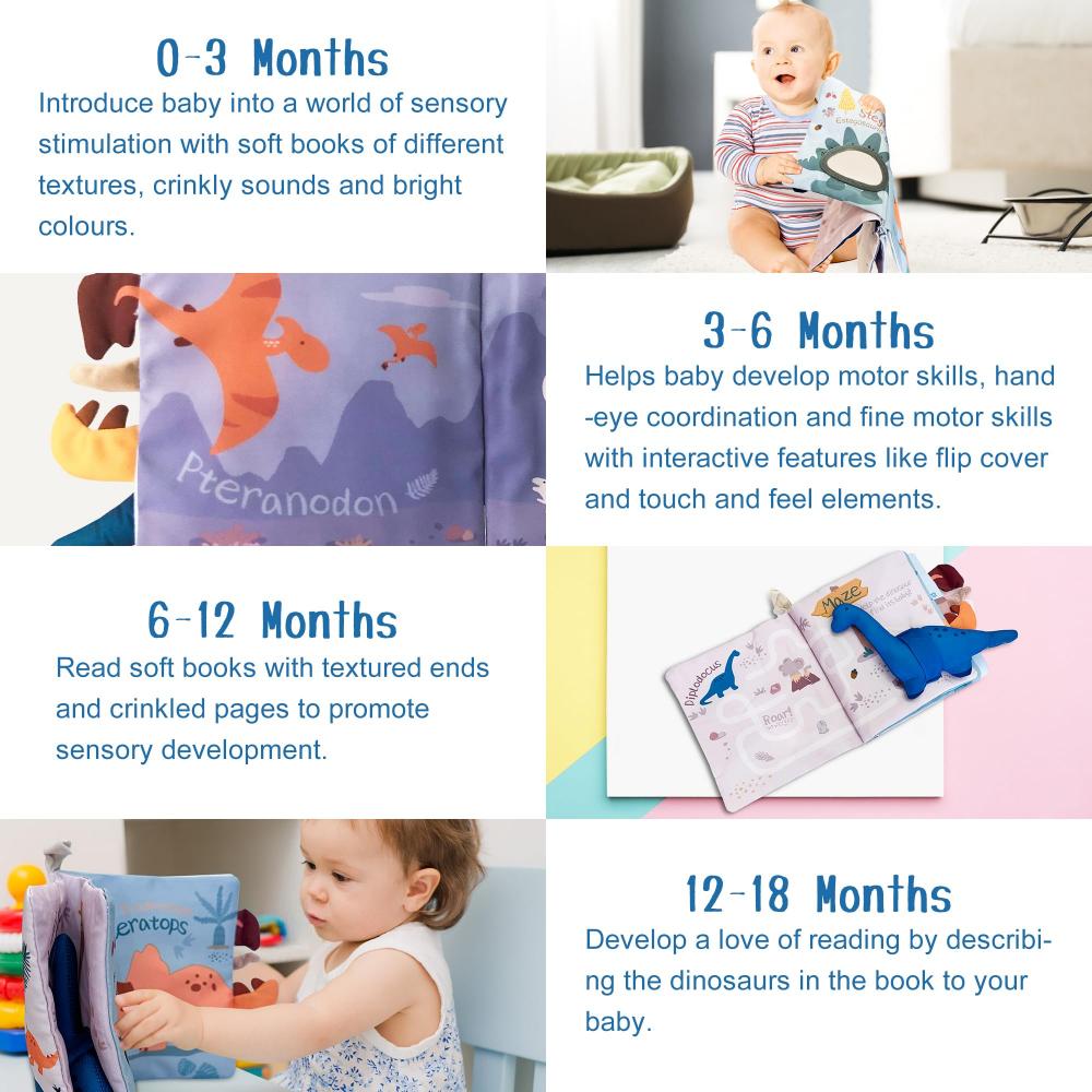 Richgv Caja Secreta Libro Activity bebé, Libros Bebes 6-12 Meses