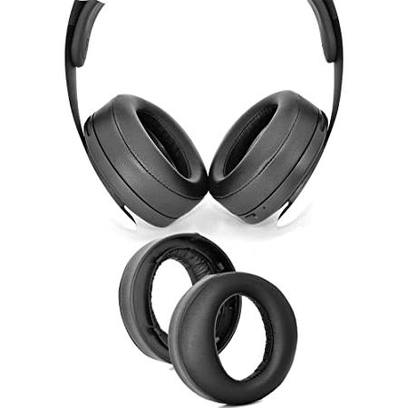 Funda de almohadillas para orejas compatible con auriculares inalámbricos  Infurture H1, almohadillas de piel de proteína, piezas de orejeras (negro)