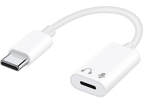 USB C to Lightning Audio Adapter for iPad Pro/iPad 10/iPhone 15 Pro Max, USB C Male to Lightning