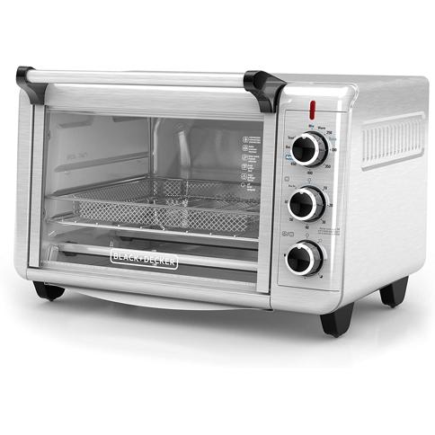 Horno Tostador para Freír y Hornear, TO3215SS Black and Decker, Color Gris  : Precio Guatemala