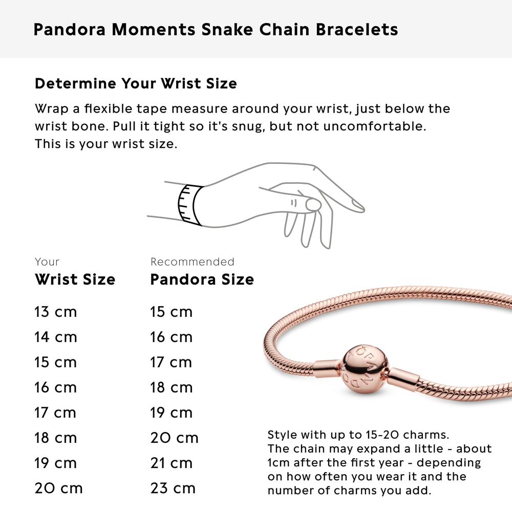  Pandora Moments Snake Chain Bracelet - Compatible