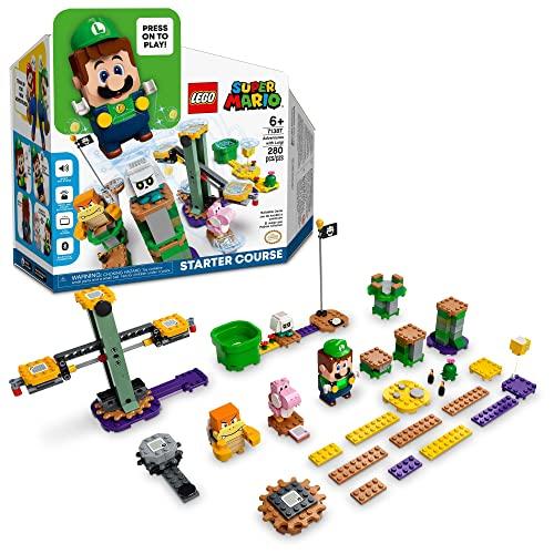 LEGO Super Mario Adventures with Luigi Starter Course 71387 Juguete para  niños, figura interactiva y juego construible con Pink Yoshi, regalo de  cumpleaños para fanáticos de Super Mario Bros., regalos para niñas