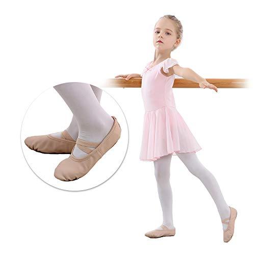  Stelle Zapatillas de ballet para niñas y niños pequeños, ballet  rosa (beige), 5 niño de 2 a 3 años : Ropa, Zapatos y Joyería