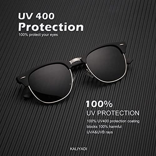 KALIYADI Sunglasses Men Polarized Sunglasses for Men Women Semi-Rimless  Frame Retro Sun Glasses with UV400 Protection : Precio Costa Rica