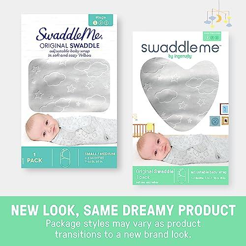 SwaddleMe by Ingenuity Original Swaddle Tamaño grande, 36 meses, 3 unidades (paquete de 1