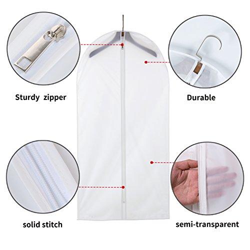 Plastic Garment Bags Clothing Storage Bags Hanging for Closet Storage Cloth  Bags with Zipper for Suit ,Dress, Coat Travel Closet Clear Garment Bags  Dust Garment Cover-24X31/6 Pack : : Home & Kitchen