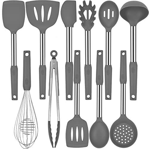 Juego de utensilios de cocina de acero inoxidable – 11 utensilios de cocina,  juego de utensilios con
